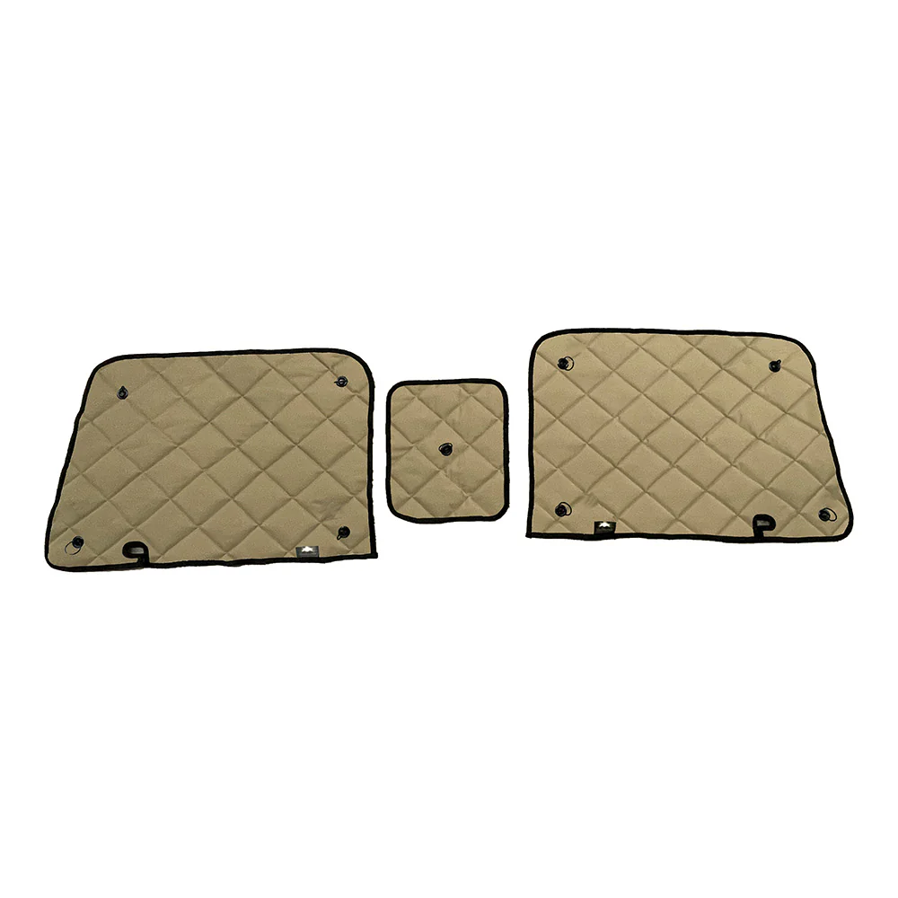 ZenEclipse Freightliner Classic, FLD Tan 3pc Door Window Set