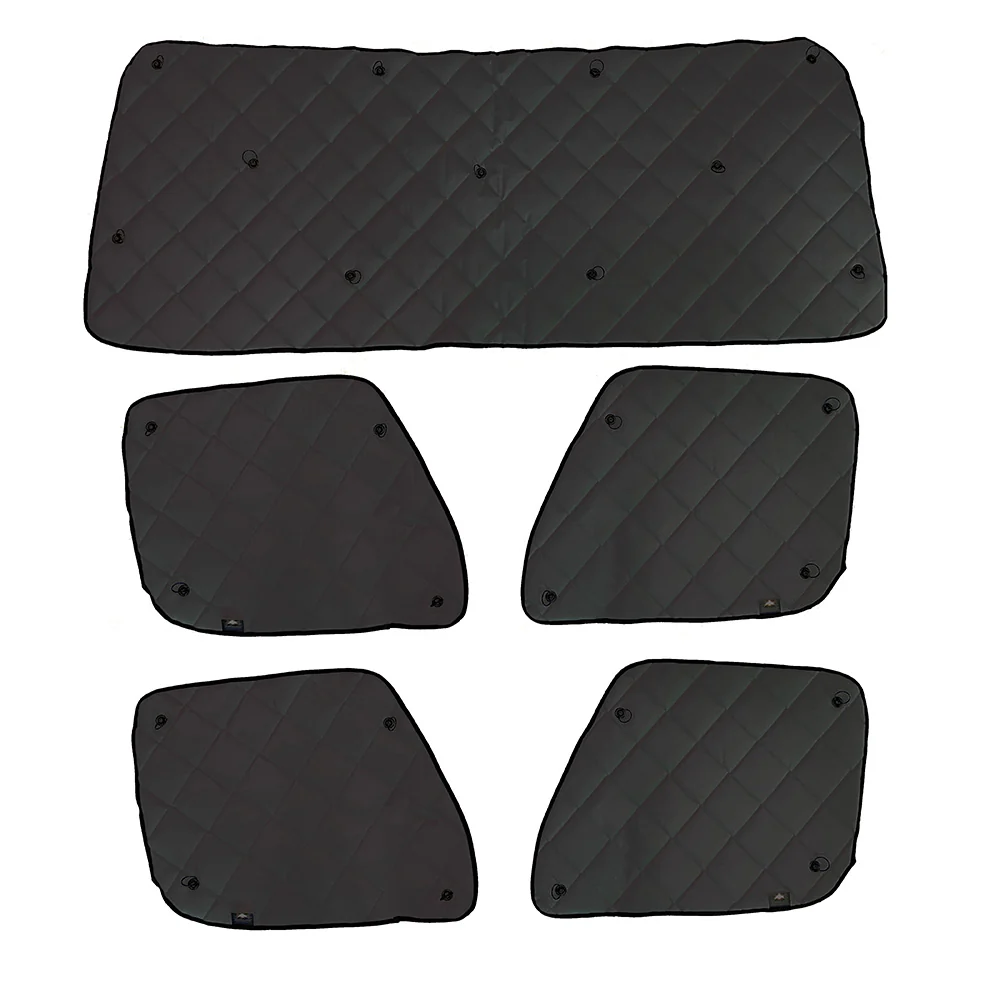 ZenEclipse Freightliner Front and Back Row Black Window Cover Sets - 5 Piece