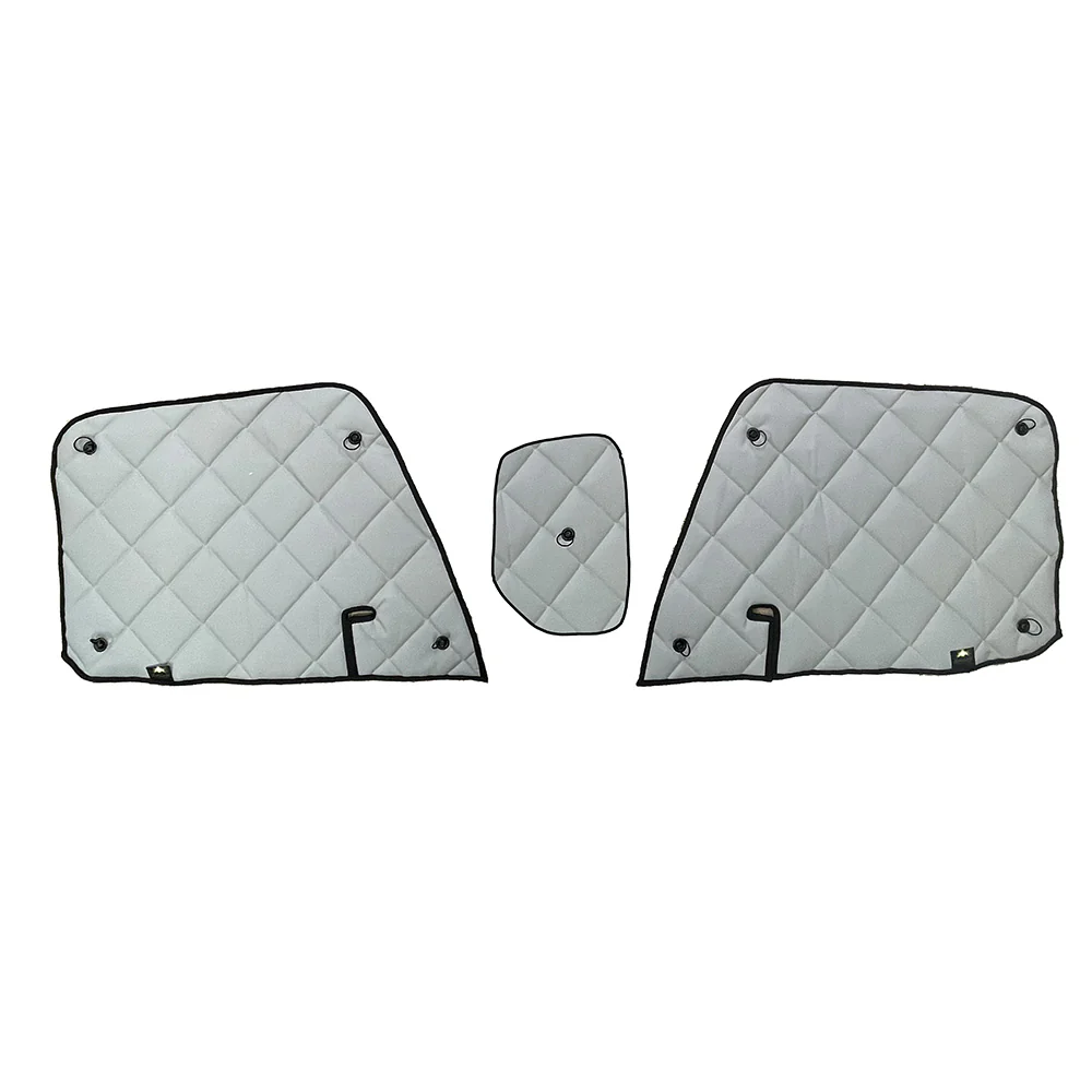 ZenEclipse Freightliner Gray  3pc Gray Door Window Set