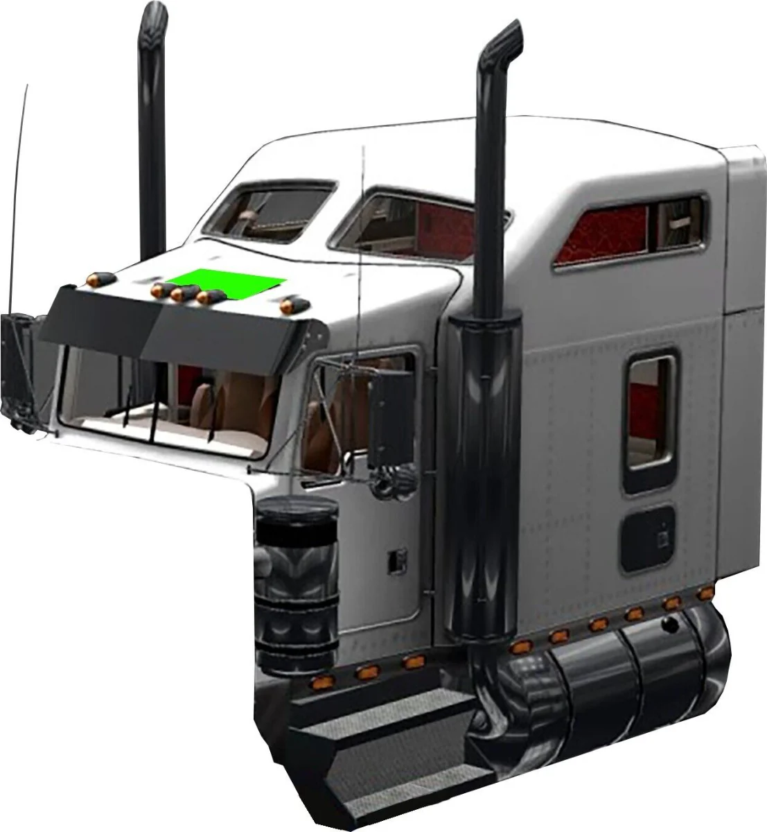 ZenEclipse Kenworth Cab Black Sunroof Cover - Image 2
