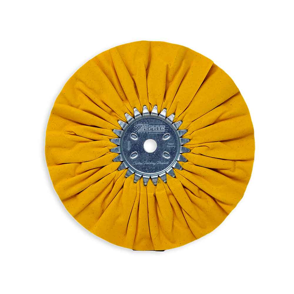 Zephyr 10" Yellow Mill Treated Buffing Wheel