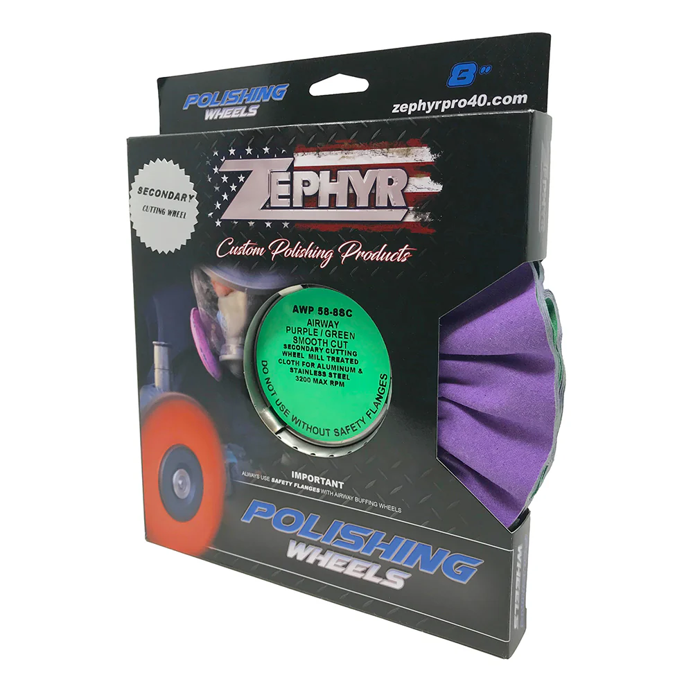Zephyr 8" Smooth Cut Airway Buffing Wheel